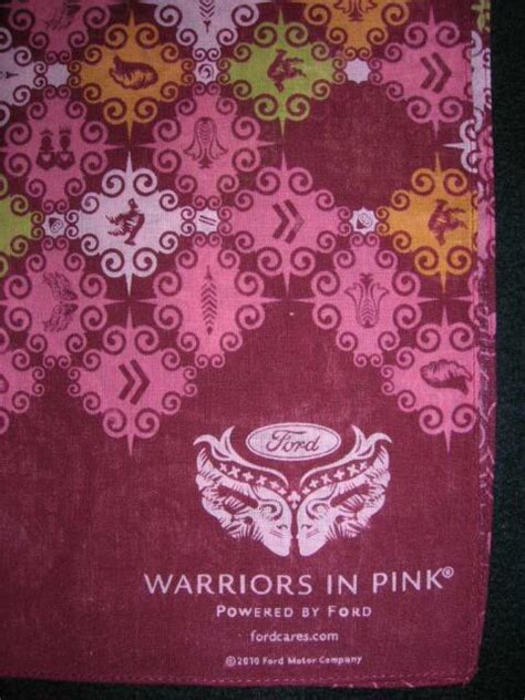 Ford Warriors in Pink Symbols of Joy Scarf commercials