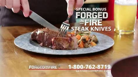 Forged in Fire Skillet TV Spot, 'Strong: Bonus Steak Knives and Cookbook'