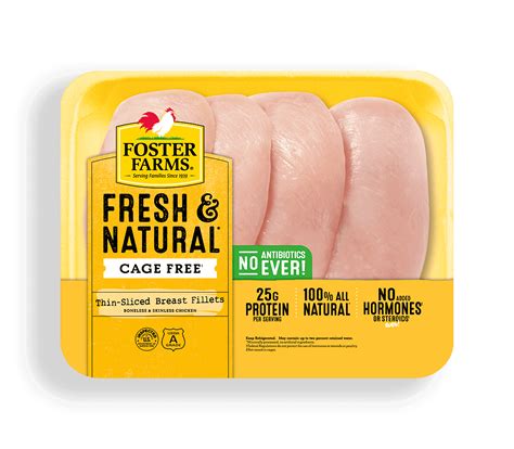 Foster Farms Thin-Sliced Breast Fillets logo