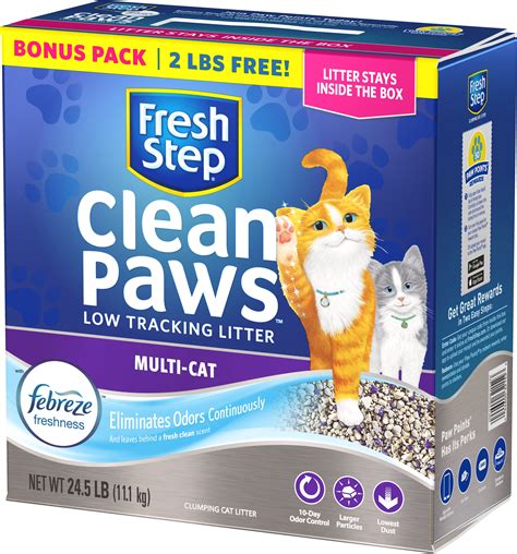 Fresh Step Multi-Cat Scented Litter With the Power of Febreze