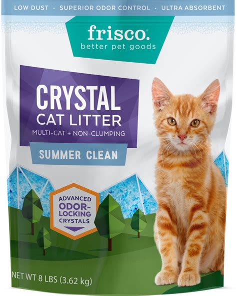 Frisco Summer Clean Scented Non-Clumping Crystal Cat Litter commercials