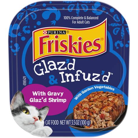 Friskies Glaz’d & Infuz’d With Gravy Glaz’d Shrimp Wet Cat Food logo
