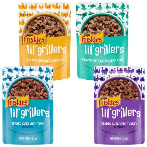 Friskies Lil' Grillers Seared Cuts With Turkey in Gravy Cat Food Topper logo
