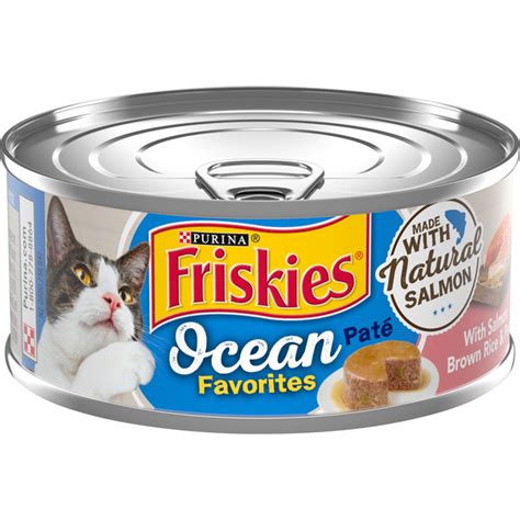 Friskies Ocean Favorites Salmon, Brown Rice & Peas Pate Wet Cat Food logo
