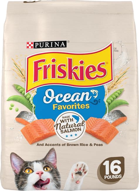 Friskies Ocean Favorites with Natural Salmon Dry Cat Food logo
