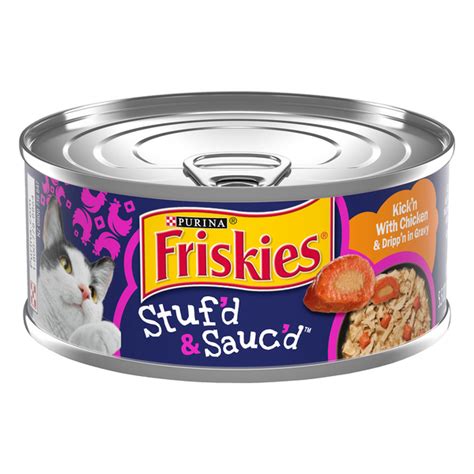 Friskies Stuf'd & Sauc'd Kick'n With Chicken & Dripp'n in Gravy