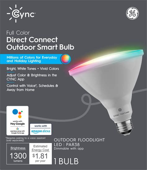 GE Lighting Cync Full Color Direct Connect Smart Bulb