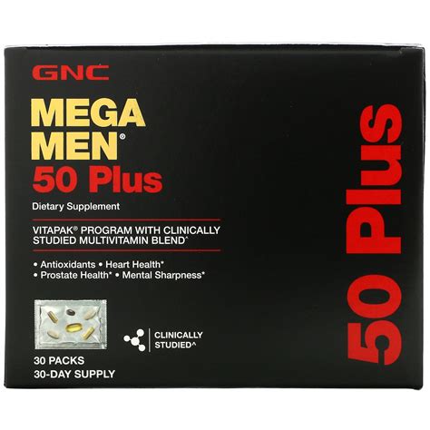 GNC Mega Men 50 Plus logo