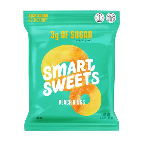 GNC SmartSweets Peach Rings logo