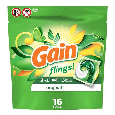 Gain Detergent Flings logo