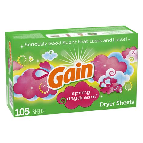 Gain Detergent Spring Daydream Fabric Softener Sheets