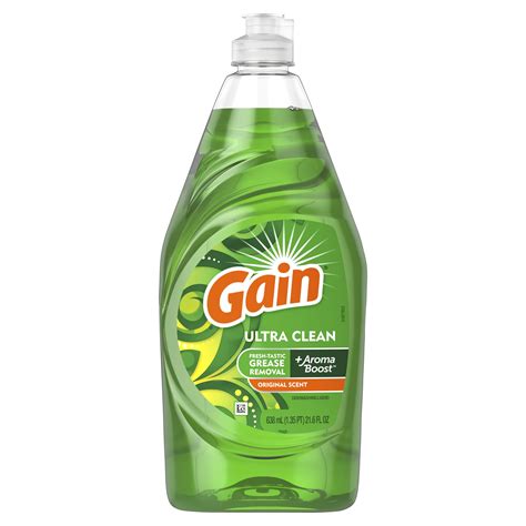 Gain Dish Soap Original Scent Dishwashing Liquid logo