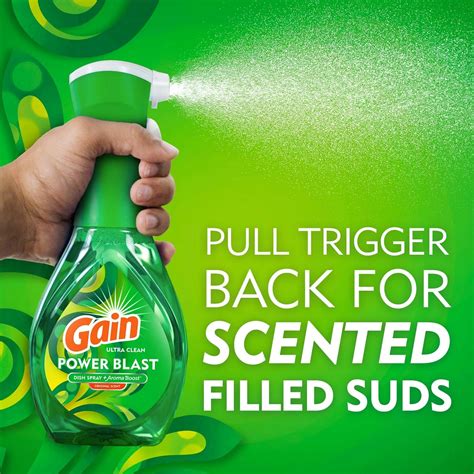 Gain Dish Soap Power Blast Dish Spray TV Spot, 'Scent Packed Suds'