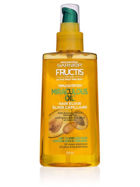 Garnier (Hair Care) Fructis Triple Nutrition Miracle Dry Oil commercials