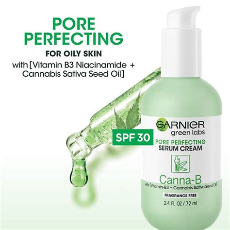 Garnier (Skin Care) Green Labs Canna-B Pore Perfecting Serum Cream commercials