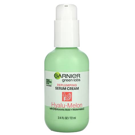 Garnier (Skin Care) Green Labs Hyalu-Melon Replumping Serum Cream commercials