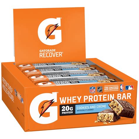 Gatorade Recover Whey Protein Bar Cookies and Creme commercials