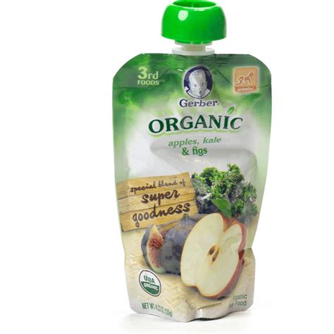 Gerber Organic 3rd Foods Pouches Apples, Kale & Fig commercials