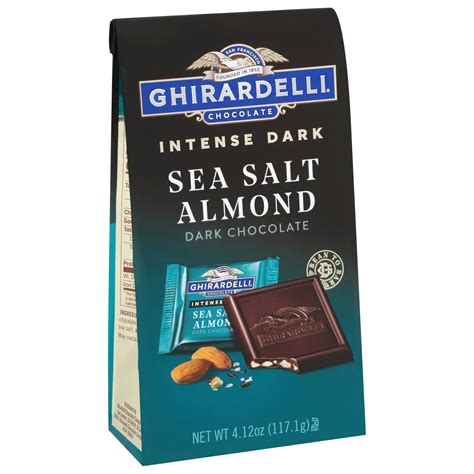 Ghirardelli Intense Dark Sea Salt Almond Bar logo