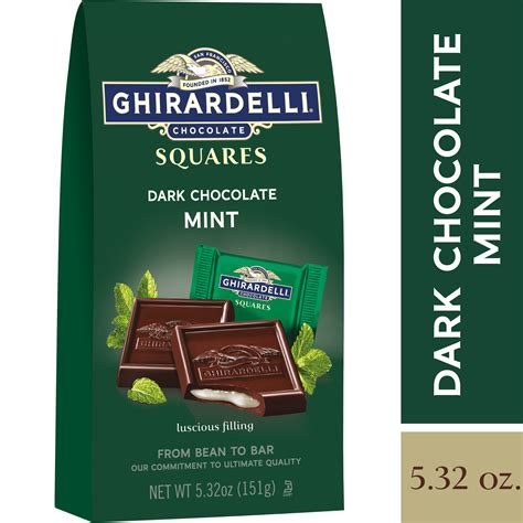 Ghirardelli Squares Dark Chocolate Mint logo