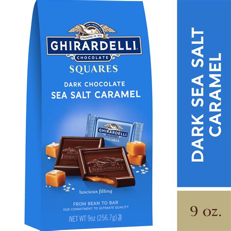 Ghirardelli Squares Dark Chocolate Sea Salt Caramel logo