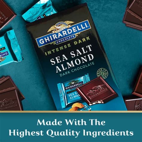 Ghirardelli Squares Intense Dark Chocolate Sea Salt Roasted Almond commercials