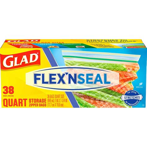 Glad Flex'N Seal Food Storage Bags logo