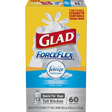 Glad ForceFlex OdorShield Febreze (Fresh Clean)