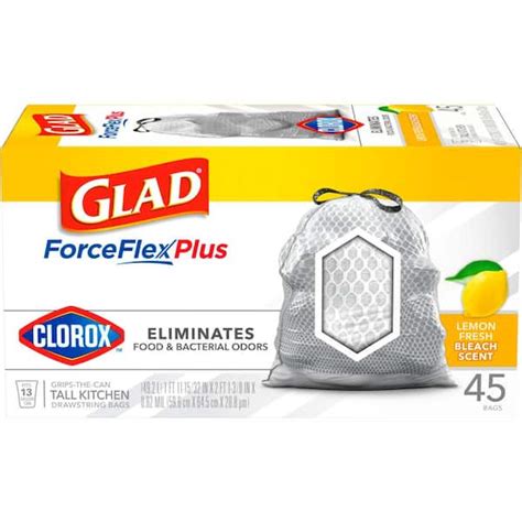 Glad ForceFlexPlus With Clorox Bags logo