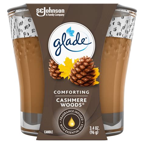 Glade Cashmere Woods Large Candle commercials