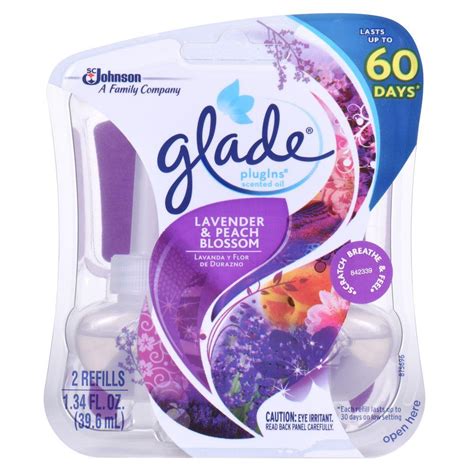 Glade Lavender & Peach Blossom Plugins Scented Oils commercials