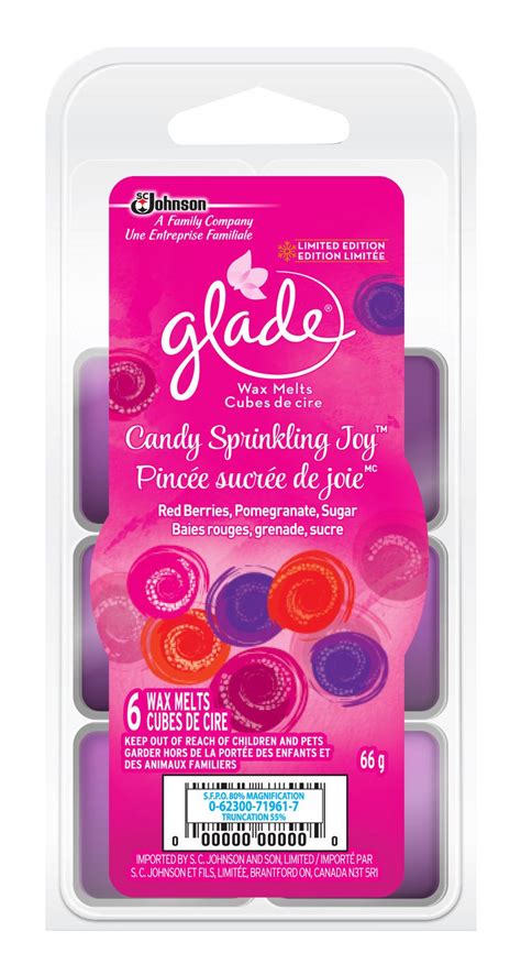 Glade Wax Melt Candy Sprinkling Joy commercials