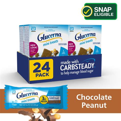Glucerna Mini Treats Chocolate Peanut commercials