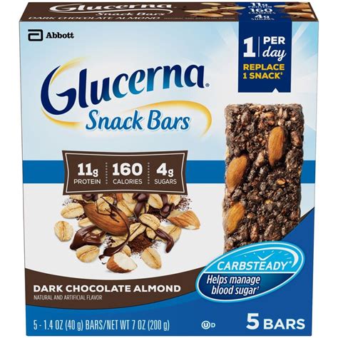 Glucerna Snack Bars Dark Chocolate Almond logo
