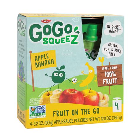 GoGo squeeZ Apple Banana logo