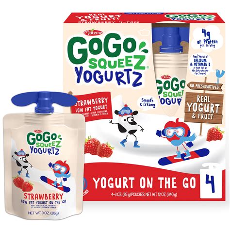 GoGo squeeZ Strawberry YogurtZ logo