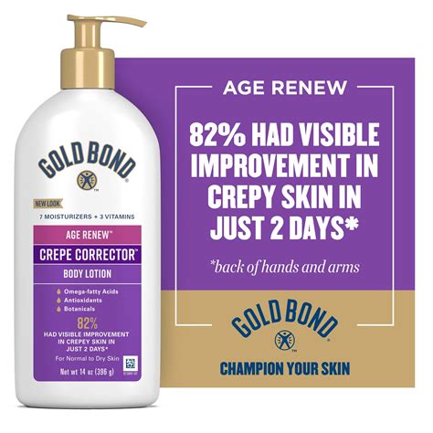 Gold Bond Age Renew Crepe Corrector Body Lotion commercials