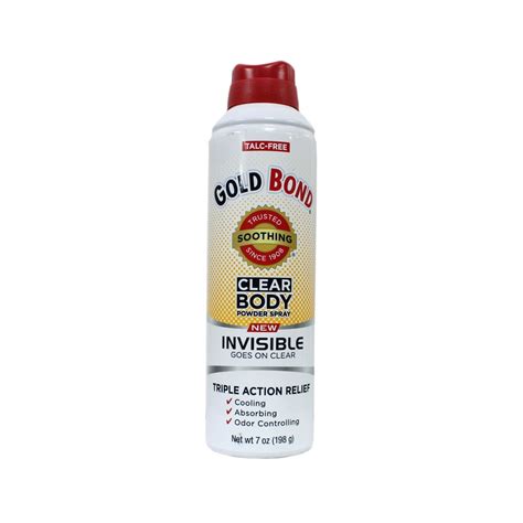 Gold Bond Clear Invisible Body Powder Spray logo