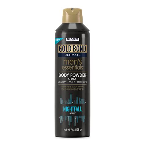 Gold Bond Men's Essentials Body Powder Spray Nightfall Scent logo