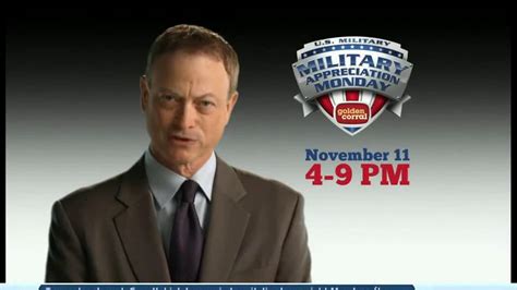 Golden Corral Military Appreciation Monday TV Commercial Featuring Gary Sinise
