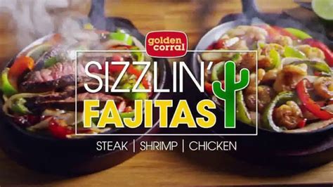 Golden Corral Sizzlin' Fajitas TV Spot, 'Steak, Shrimp, Chicken or Veggie'