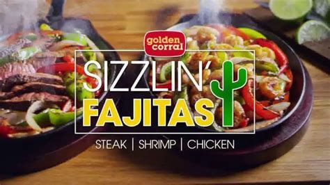 Golden Corral Sizzlin' Fajitas logo