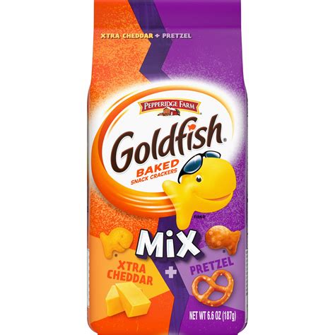 Goldfish Xtra Cheddar + Pretzel Mix logo