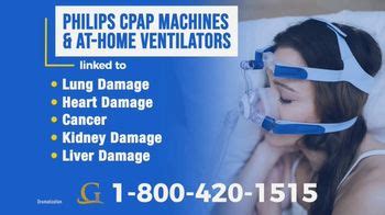 Goldwater Law Firm TV commercial - Philips CPAP Machines and At-Home Ventilators