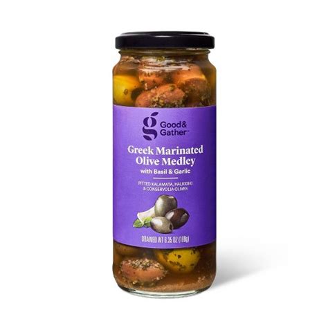 Good & Gather Greek Marinated Olive Medley With Basil and Garlic logo