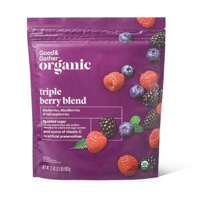 Good & Gather Organic Frozen Triple Berry Blend logo