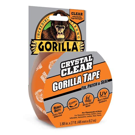 Gorilla Glue Crystal Clear Gorilla Tape logo