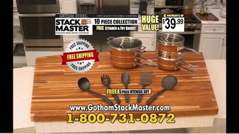 Gotham Steel Hammered Design TV commercial - 15 Piece Collection: $49.99