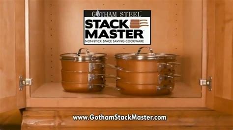 Gotham Steel Stack Master Cookware TV Spot, 'Get Your Space Back: 17 Piece Collection' created for Gotham Steel