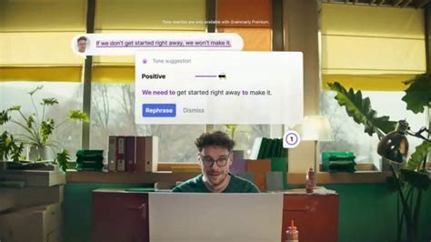 Grammarly TV commercial - Get Your Tone Just Right: Move Projects Forward